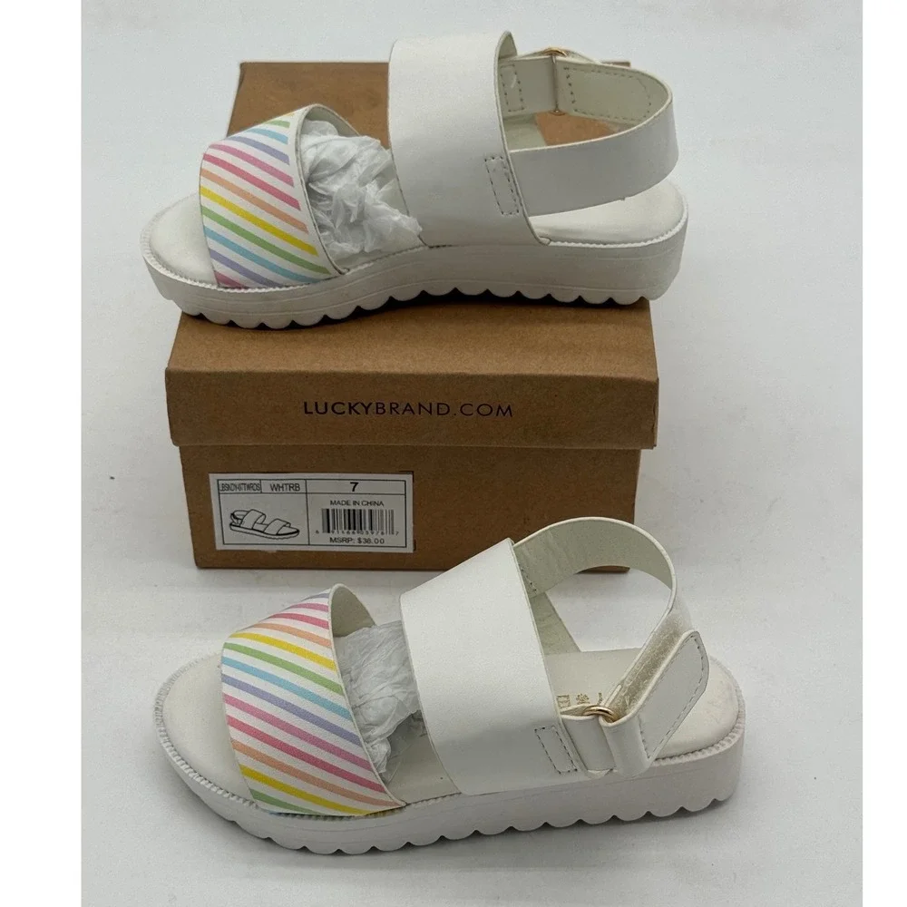 Lucky Brand White with Carnival Top‎ / Toddler Size 7